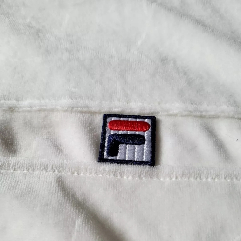 FILA mens velour track jacket size 2XL 4XL Gardenia color - Picture 3 of 7